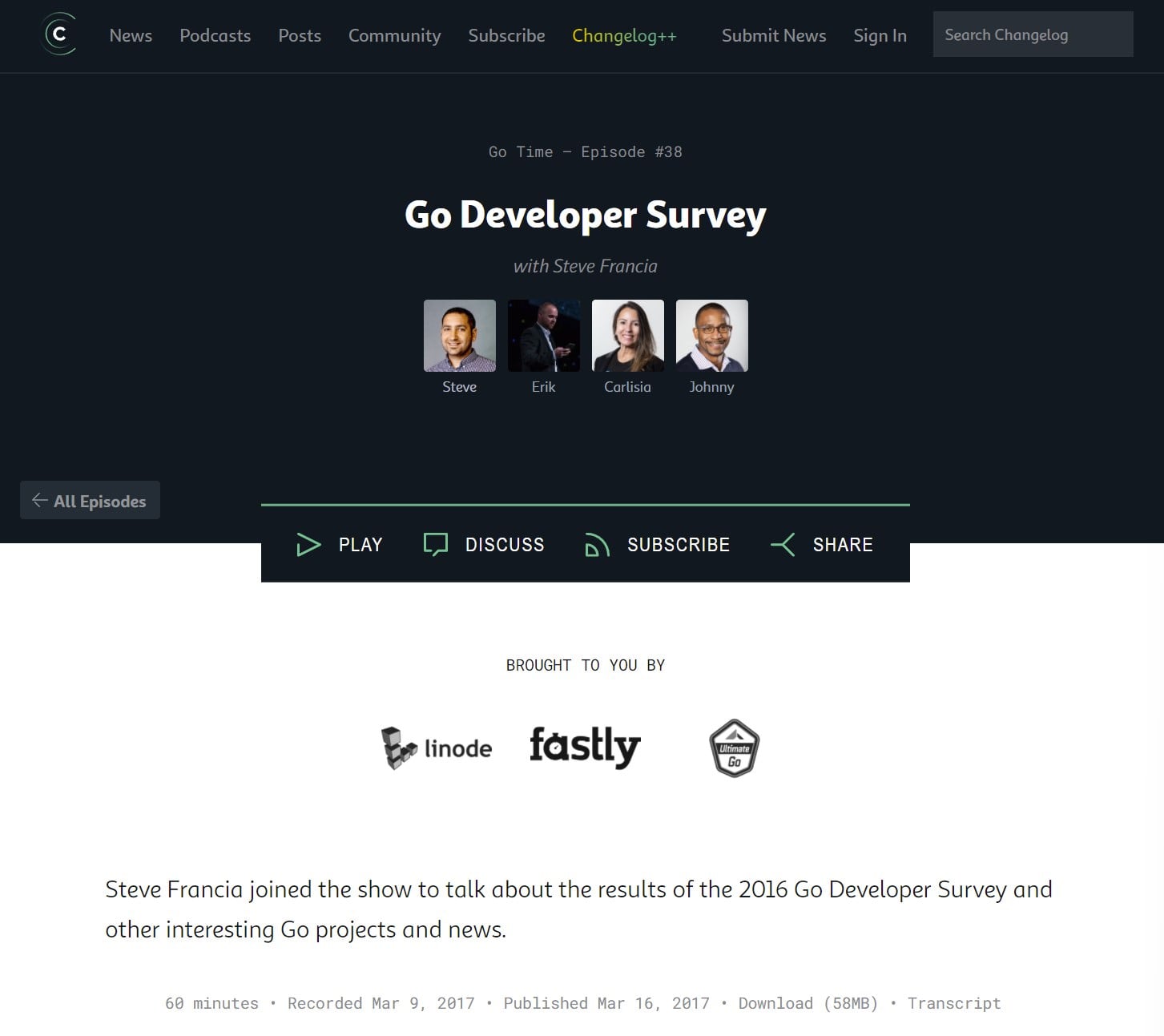Go Developer Survey