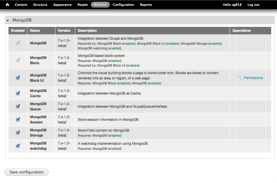 Getting started with Drupal and MongoDB