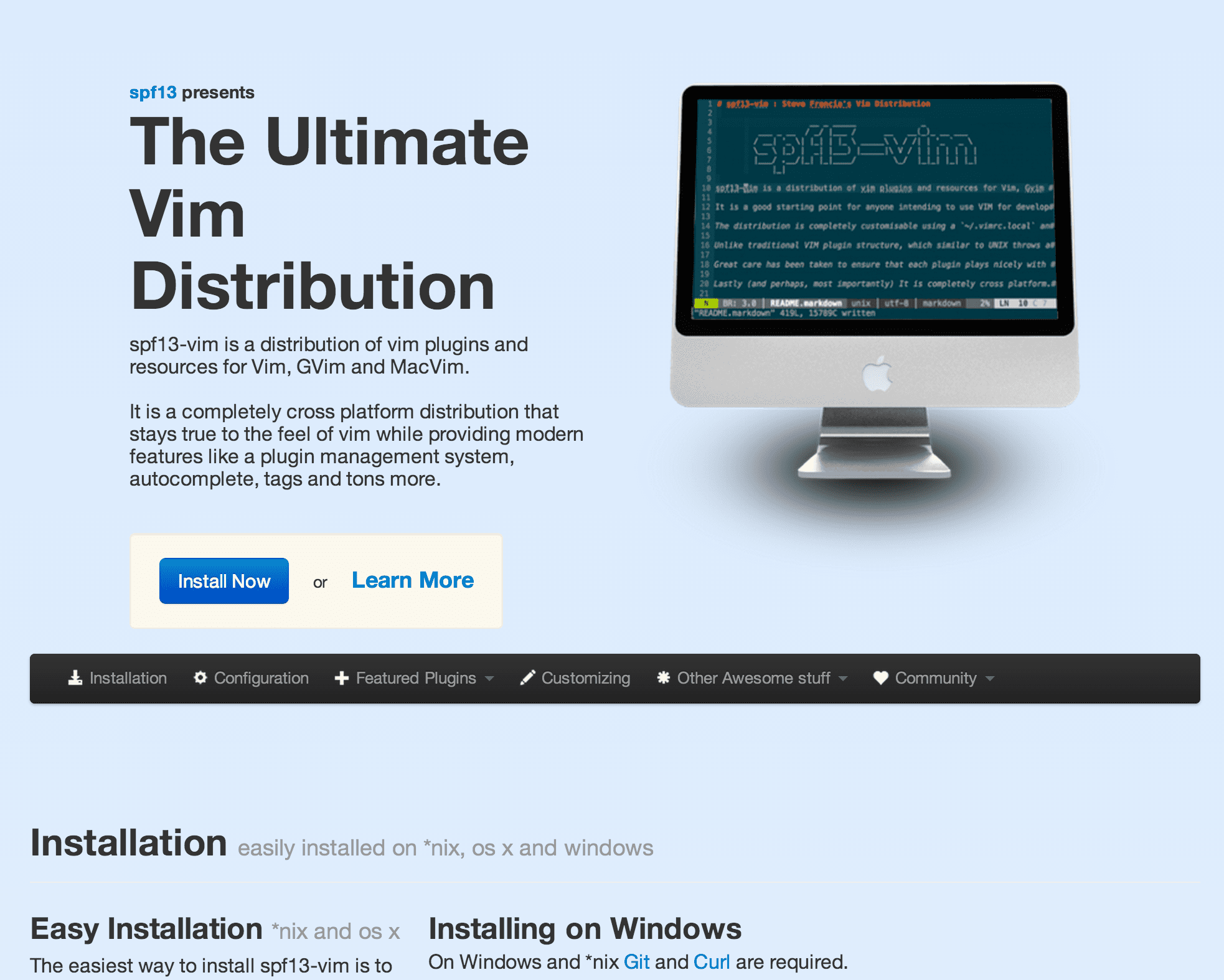 spf13-vim 3.0 release and new website