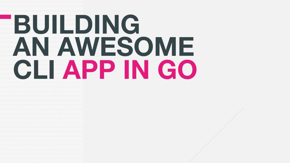 Building an Awesome Cli App in Go – Craft