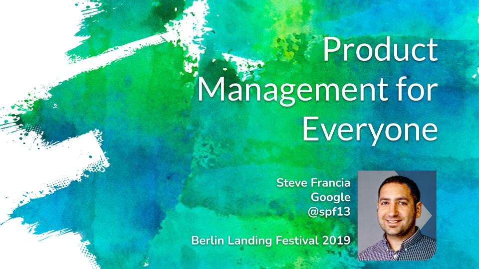 Product Management for Everyone