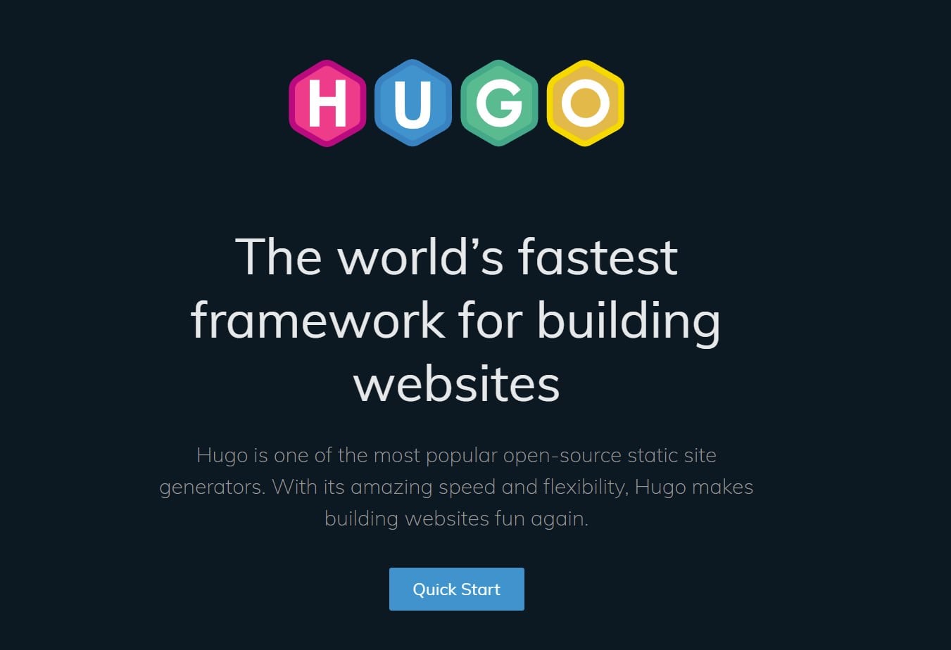 Hugo: A fast and flexible static site generator built in GoLang